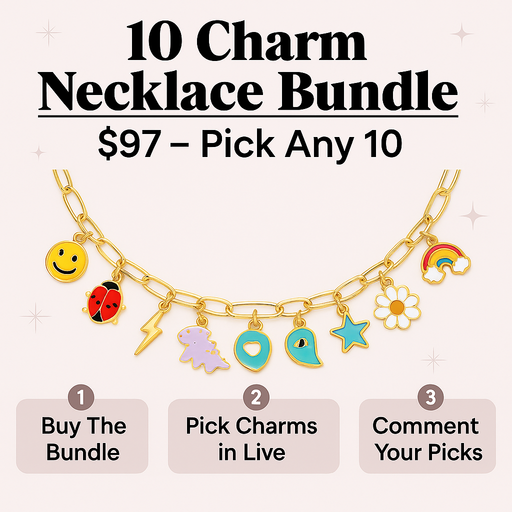 10 Charm Necklace Bundle (Pick Your Charms TT LIVE)