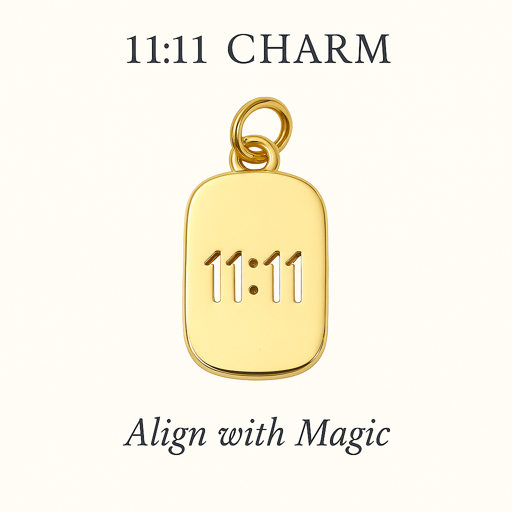 11:11 Manifesting Charm (Gold) – Divine Alignment