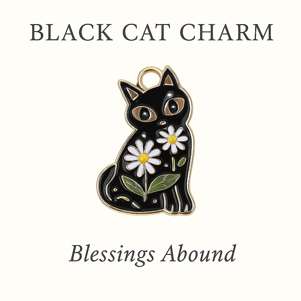 Black Cat Charm - Blessings Abound