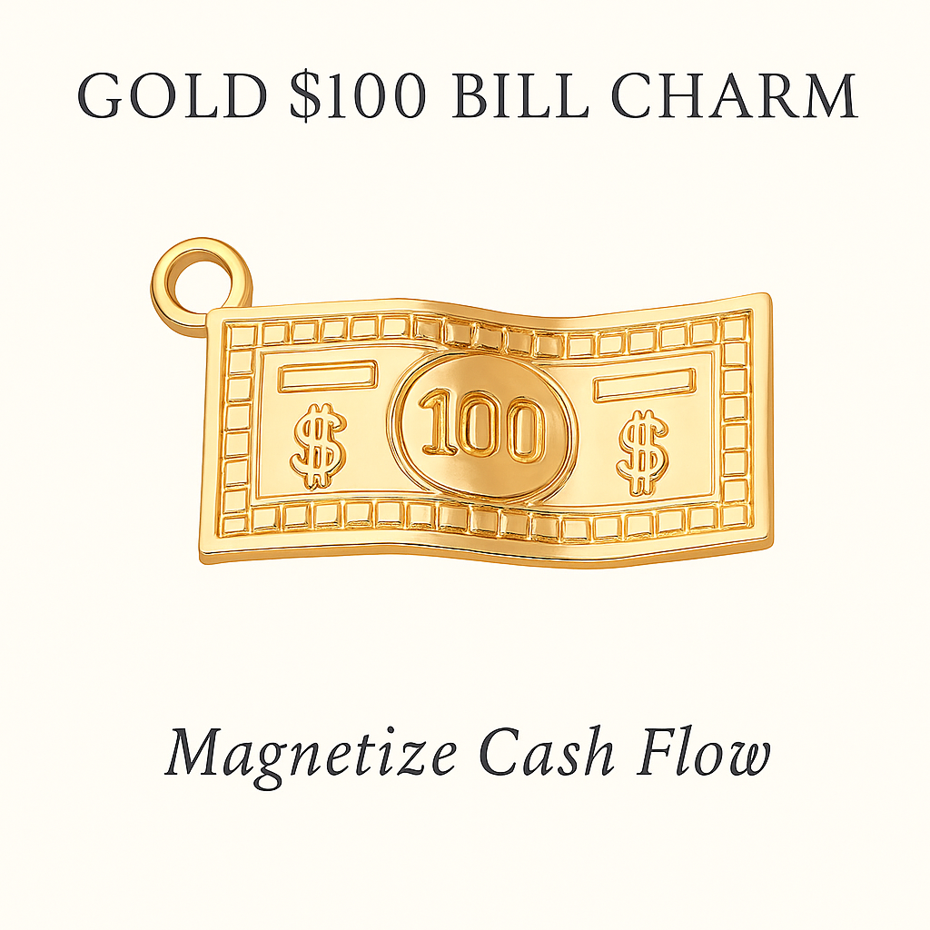 Gold $100 Bill Charm – Cash Magnet