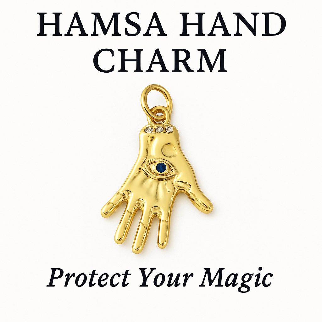 Hamsa Hand Charm GOLD – Protect Your Magic
