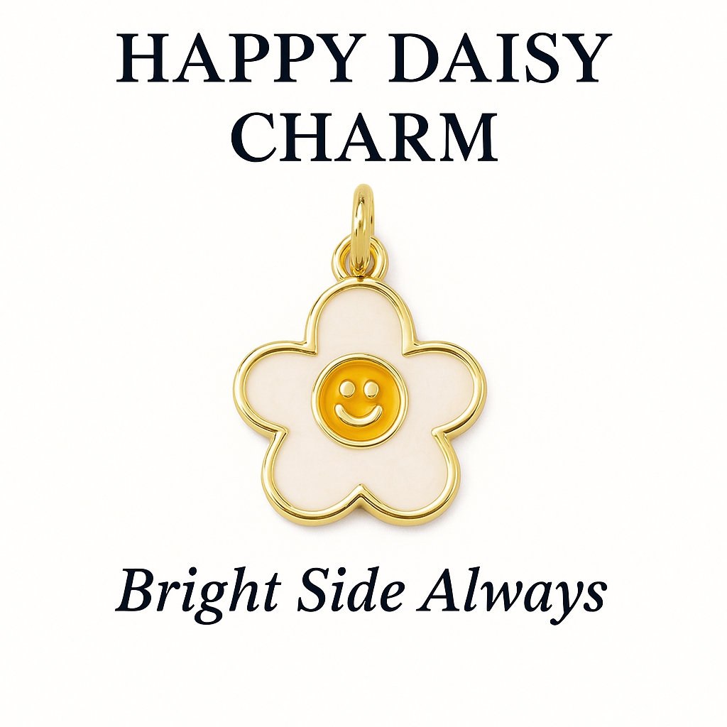 Happy Daisy Charm – Bright Side Always