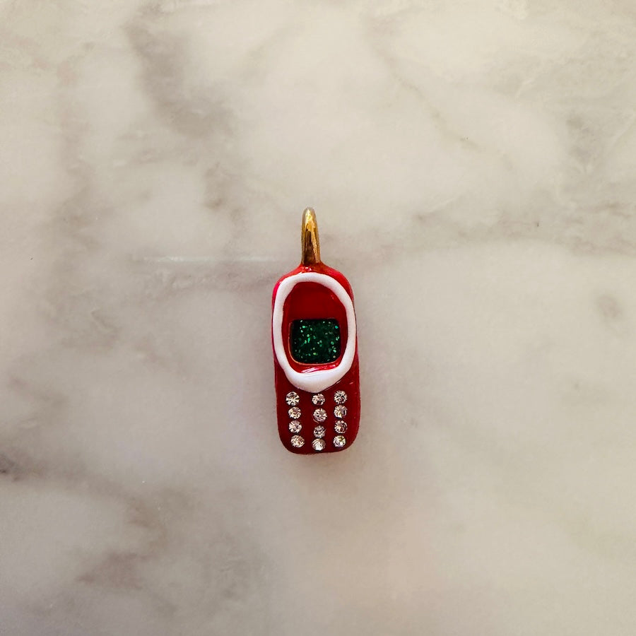 Red Cell Phone Charm - (SURPRISE)