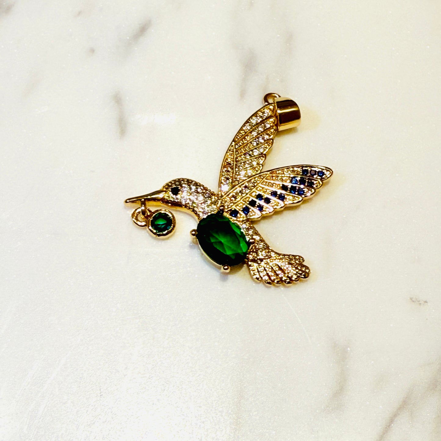 Royal Green Hummingbird Charm (SURPRISE)