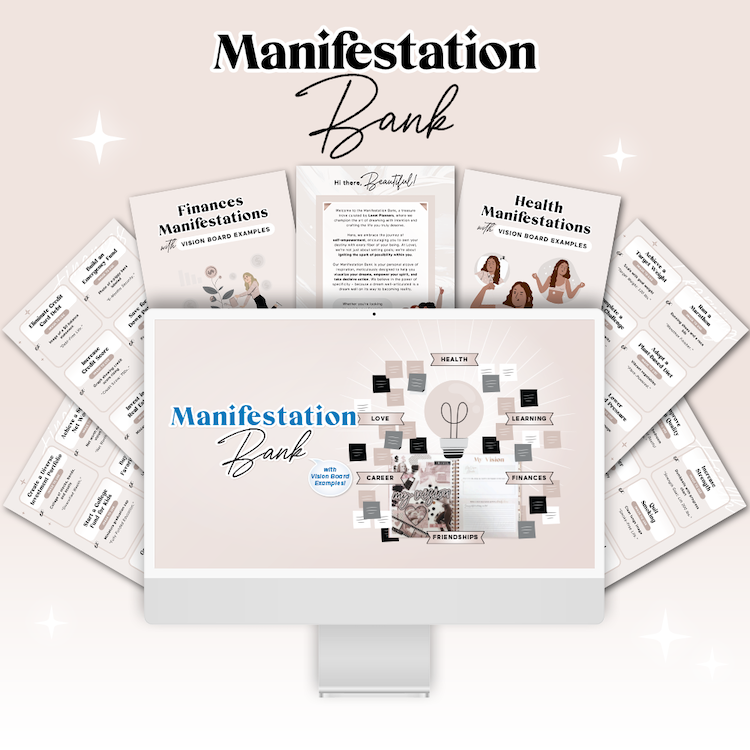 Manifestation Bank: Vision Board Idea Catalog (Digital)