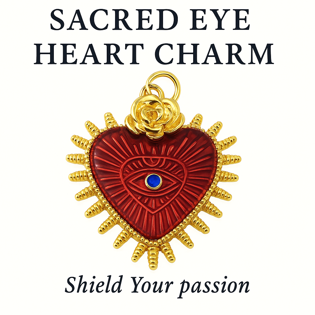 Sacred Eye Heart Charm - Shield Your Passion
