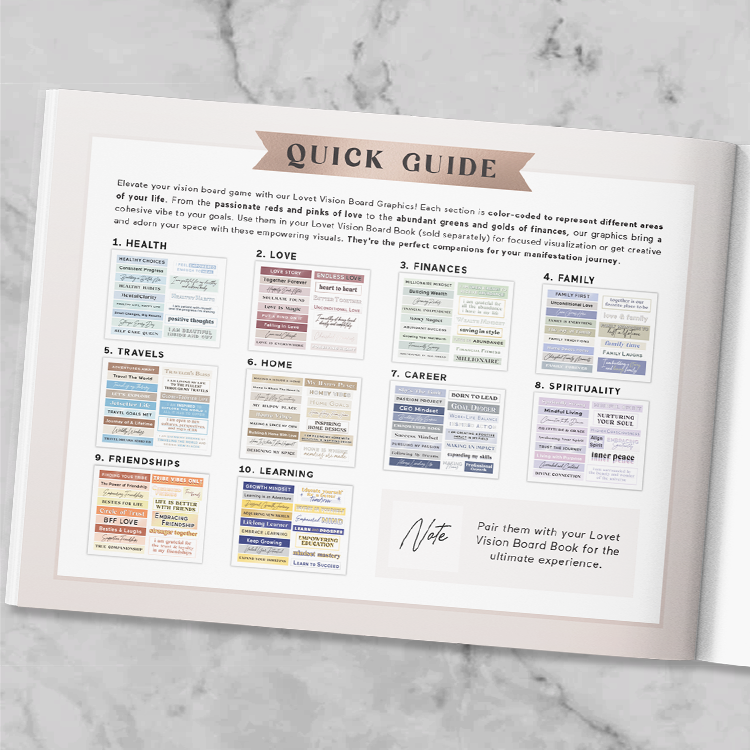 Vision Board Graphics Book