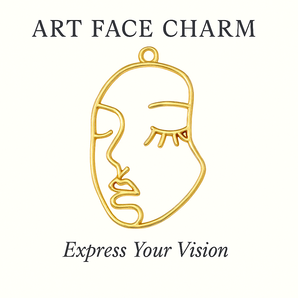 Abstract Art Face Charm - Creative Muse