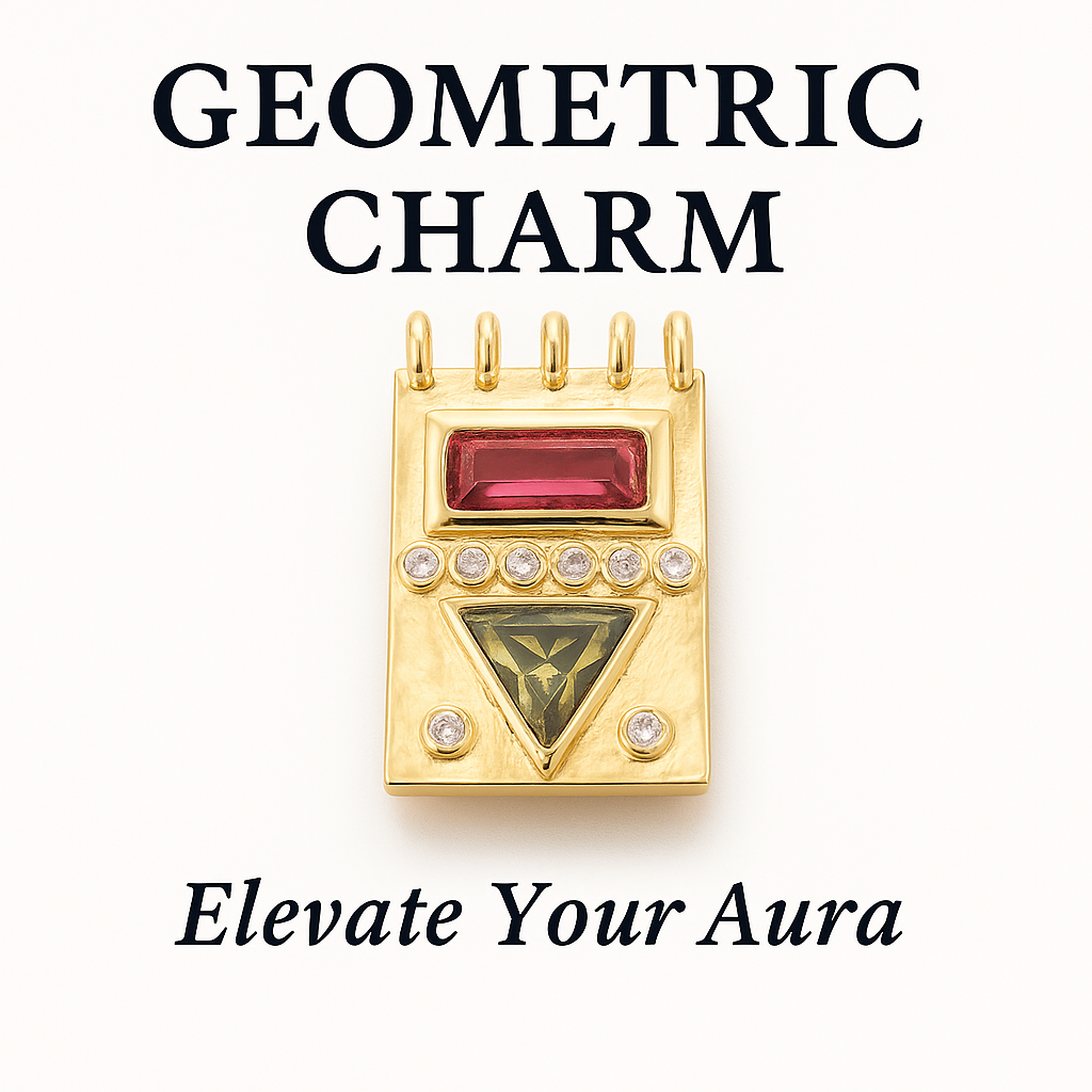 Geometric Tablet Charm – Elevate You Aura