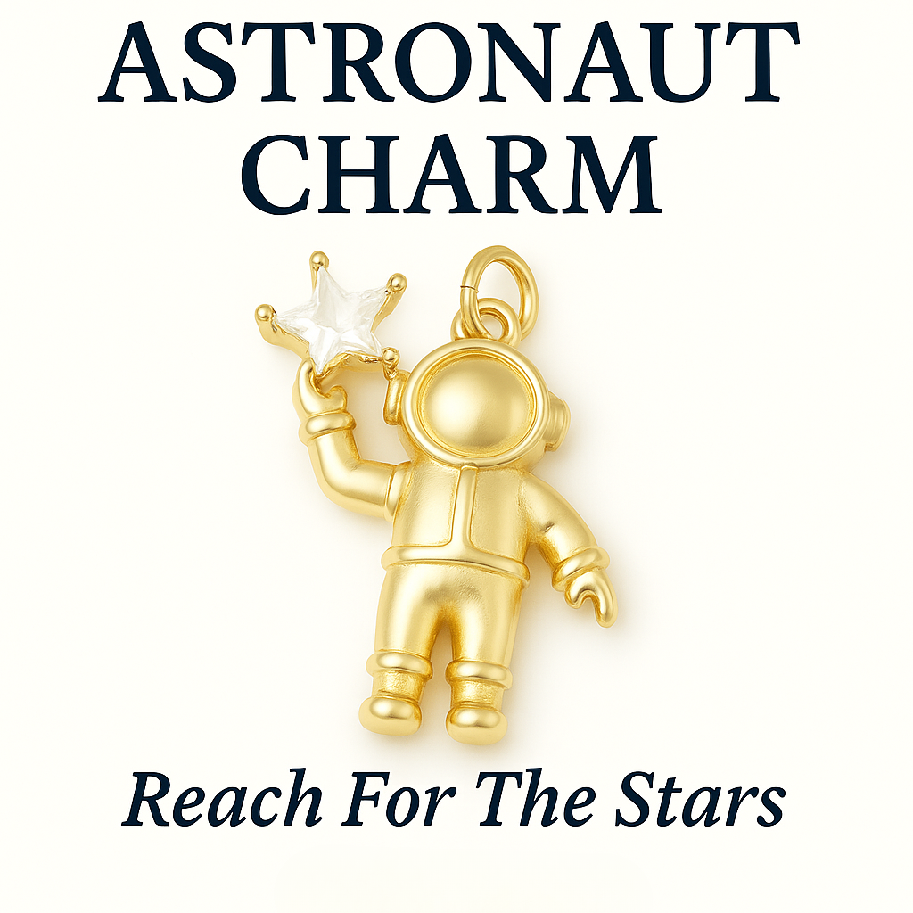 Gold Astronaut Charm – Reach For The Stars