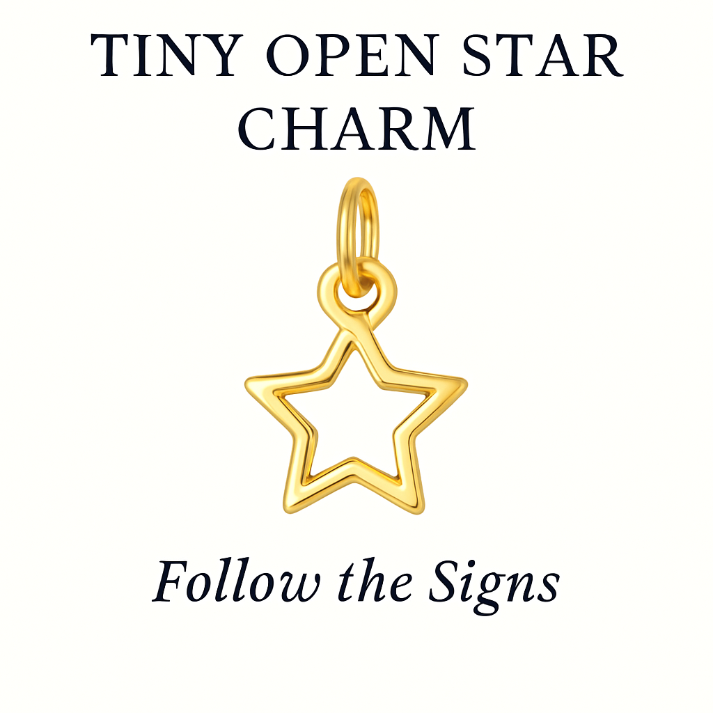 Tiny Open Star Charm Charm - Follow The Signs