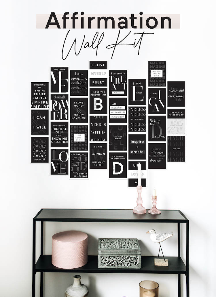 Affirmation Wall Kit (Black)