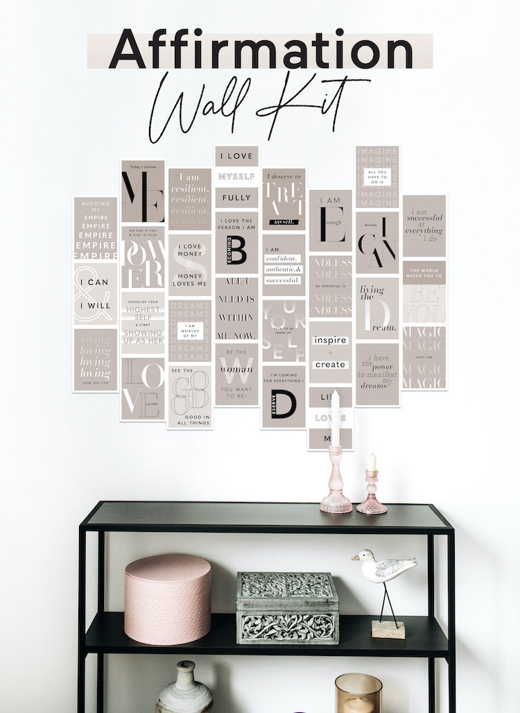 Affirmation Wall Kit (Blush)
