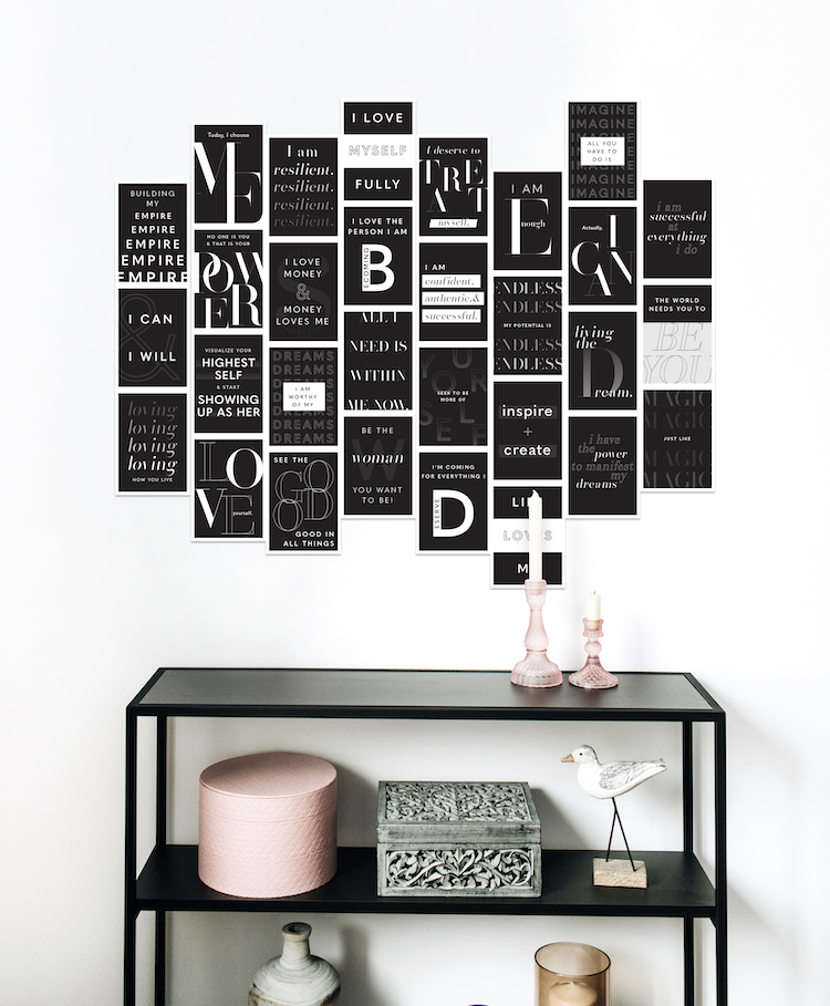 Affirmation Wall Kit (Black)