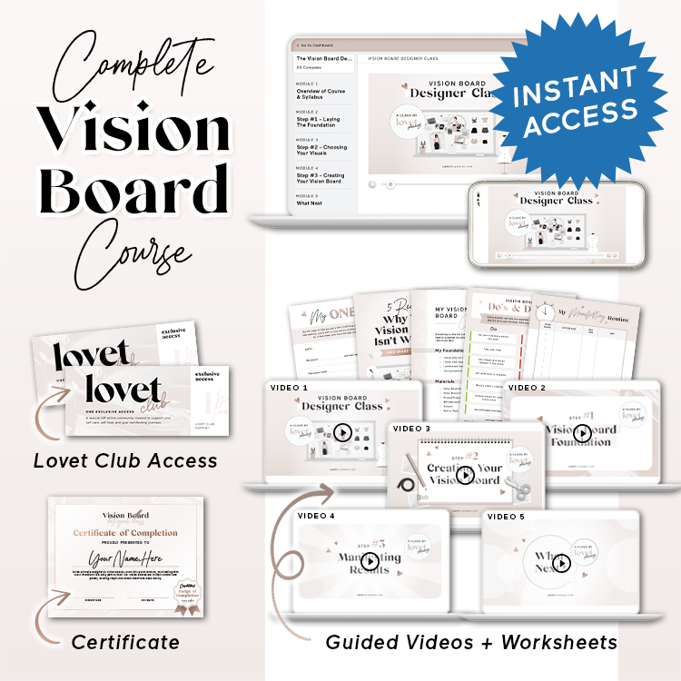 Vision Board Checklist (Free Printable Download)