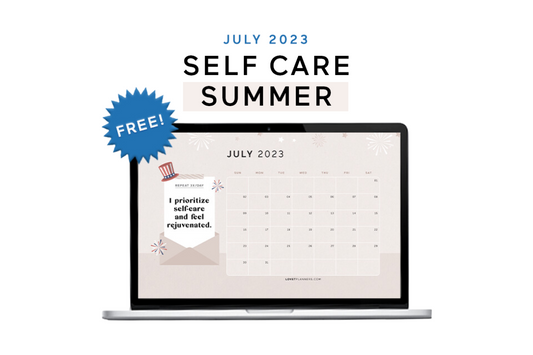 Self Care Summer July (+July 2023 Wallpaper Download)