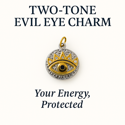 Two-Tone Evil Eye Charm - Your Energy, Protected