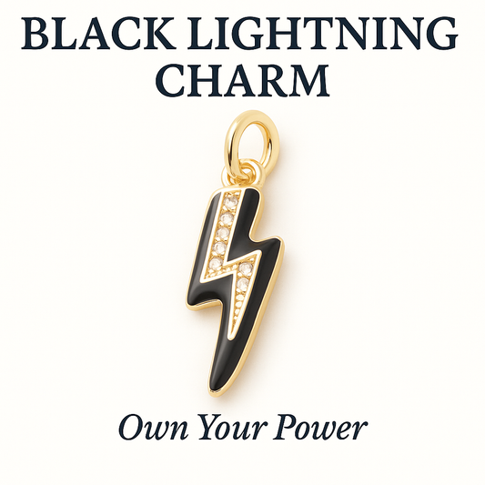 Black Lightning Charm - Own Your Power
