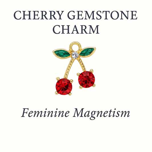 Cherry Gemstone Charm - Feminine Magnetism