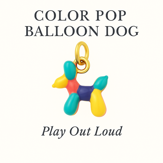 Color Pop Balloon Dog Charm - Play Out Loud