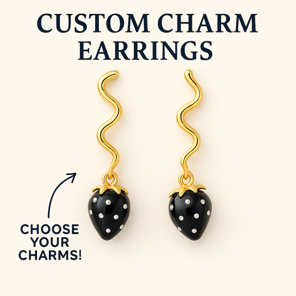 Japan Swirl Charm Earrings GOLD (SURPRISE)