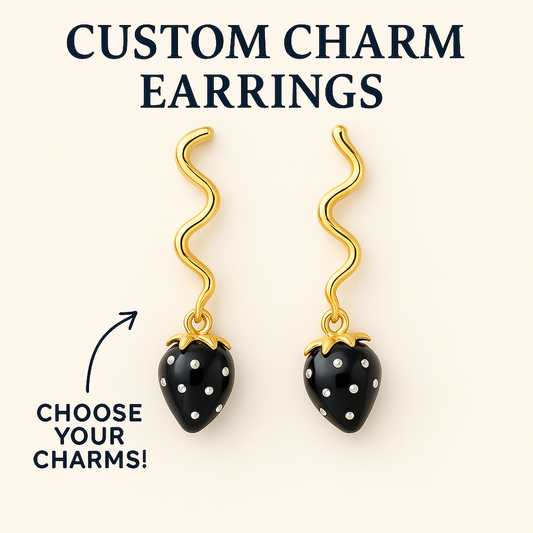 Japan Swirl Charm Earrings GOLD (SURPRISE)