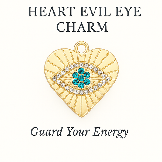 Heart Evil Eye Charm - Guard Your Energy