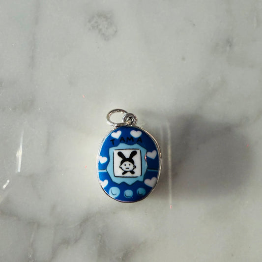 Blue + White Tama Hearts Charm - (SURPRISE)