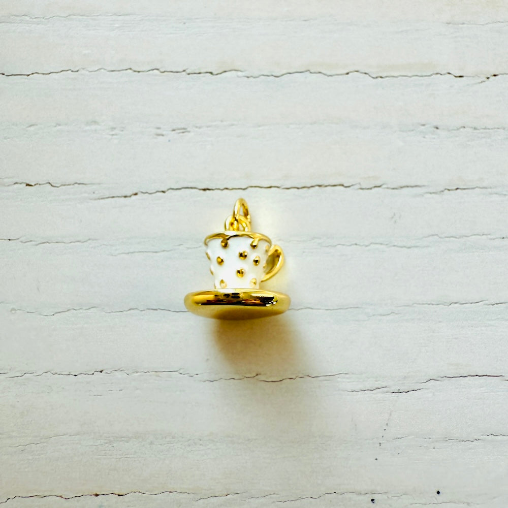 White Teacup Charm (SURPRISE)