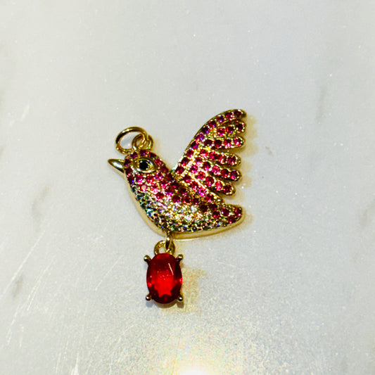 Royal Red Sparrow Charm (SURPRISE)