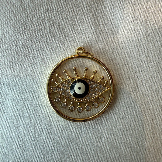 Evil Eye Lashes Round BLACK pupil (SURPRISE)