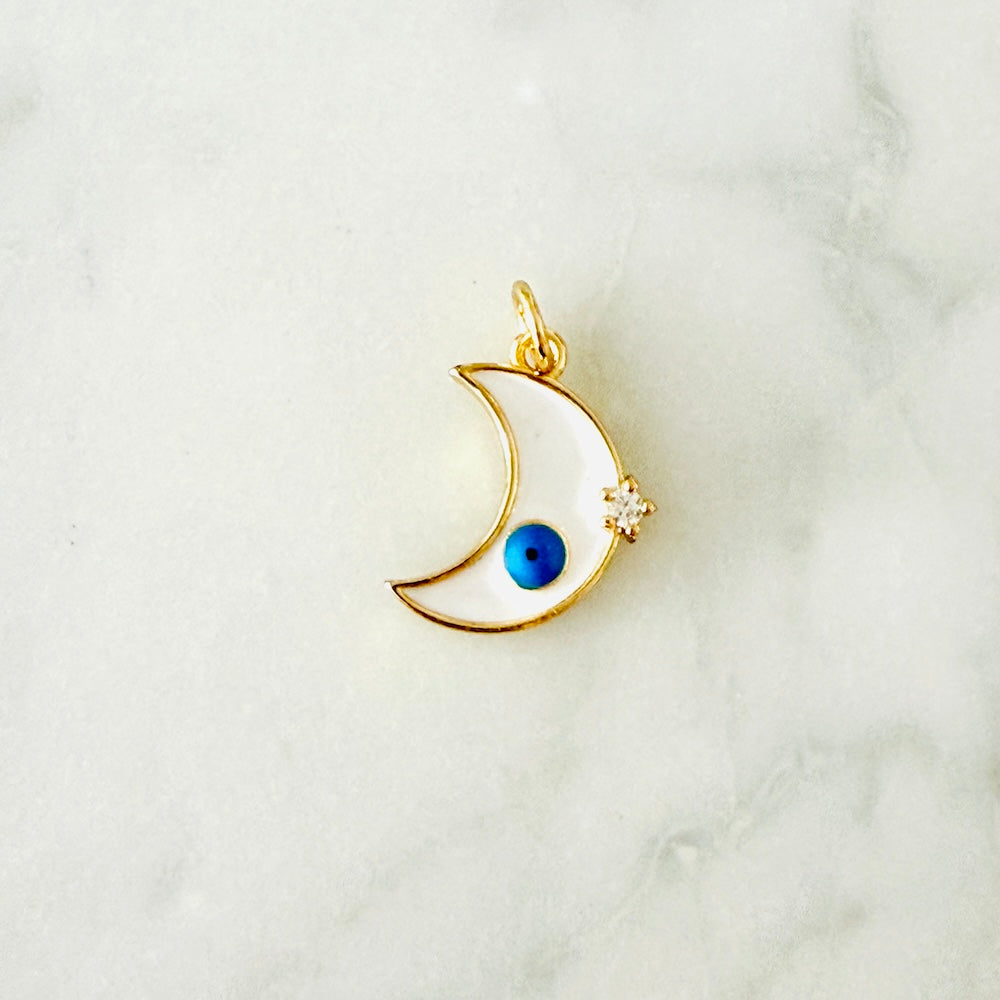 White Moon Evil Eye Charm (SURPRISE)