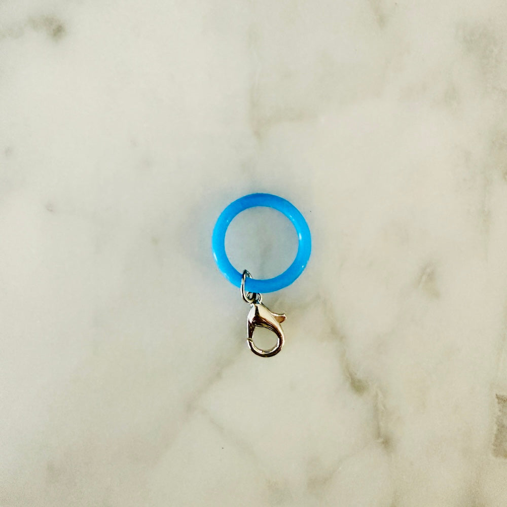 Charm Pen Holder Clip [BLUE + SILVER] (SURPRISE) JAPAN