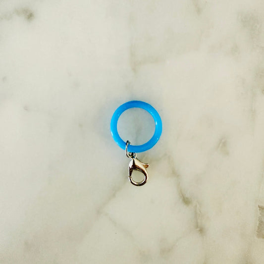 Charm Pen Holder Clip [BLUE + SILVER] (SURPRISE) JAPAN