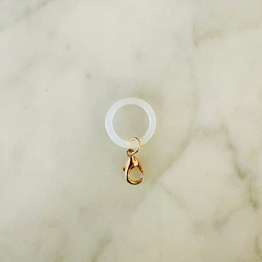 Charm Pen Holder Clip [WHITE + GOLD] (SURPRISE) JAPAN