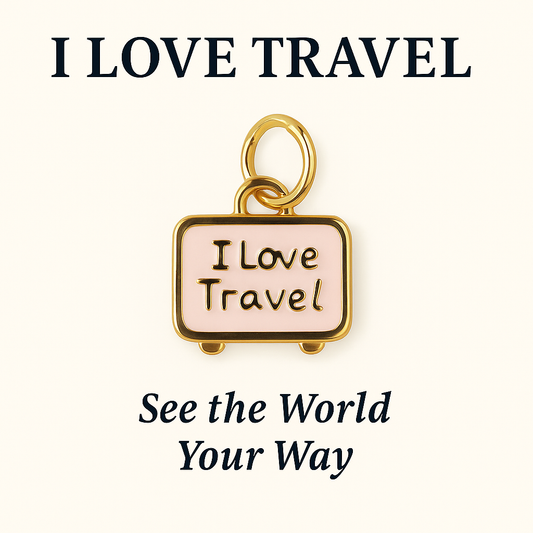 I Love Travel Suitcase Charm - See The World Your Way (SURPRISE)