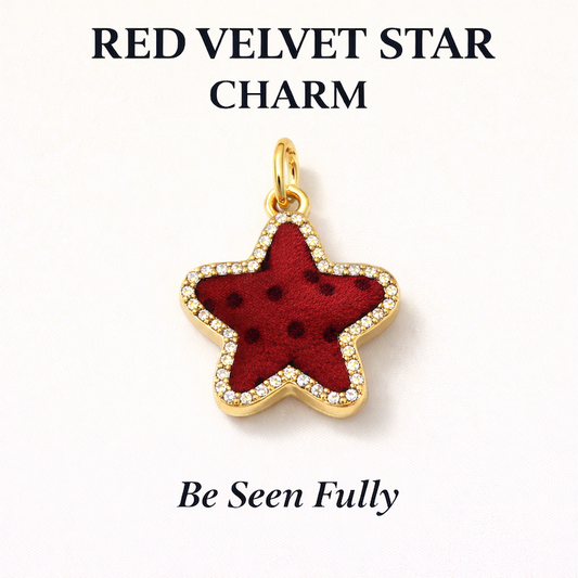 Red Velvet Star Charm