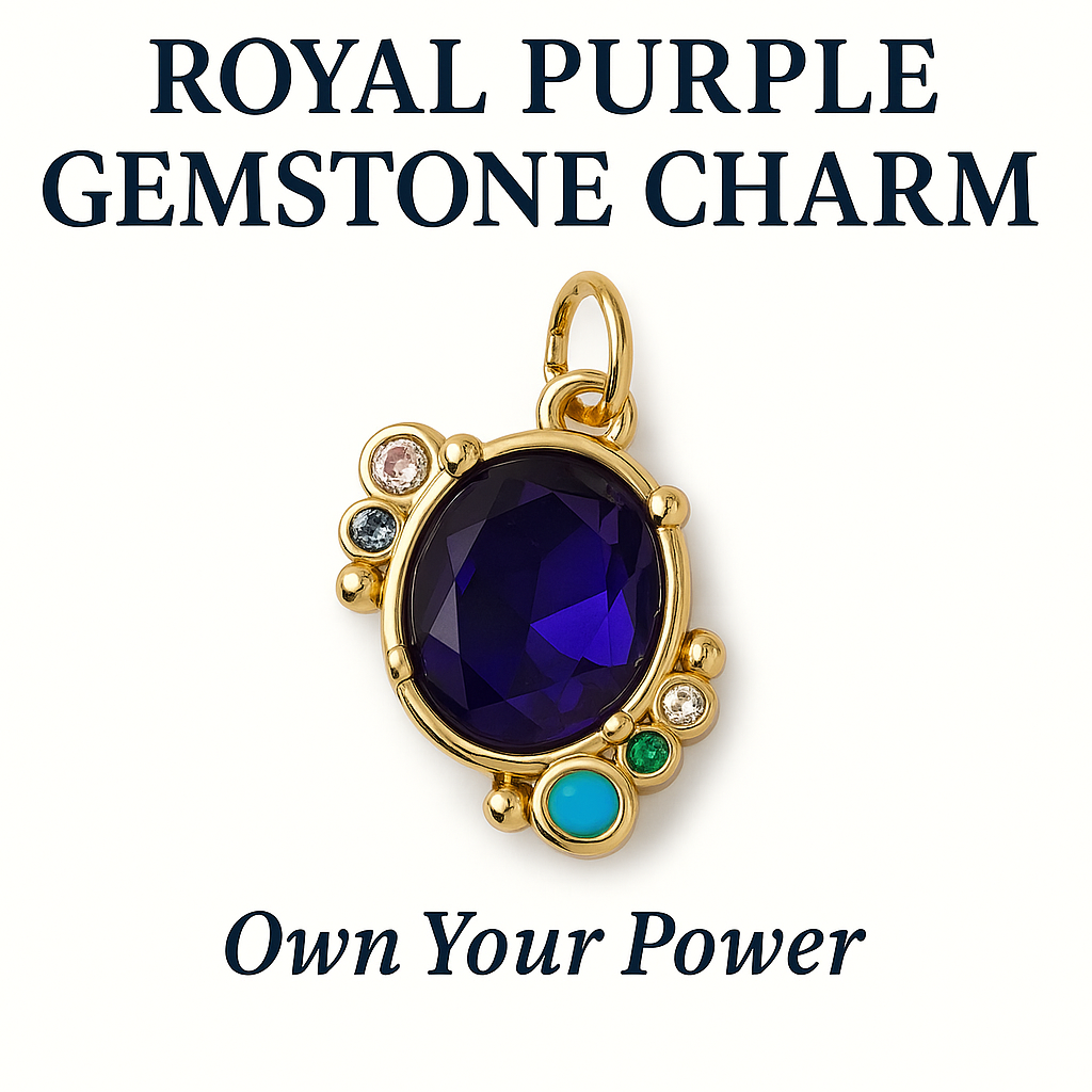 Royal Purple Gemstone Charm - Own Your Power (SURPRISE)