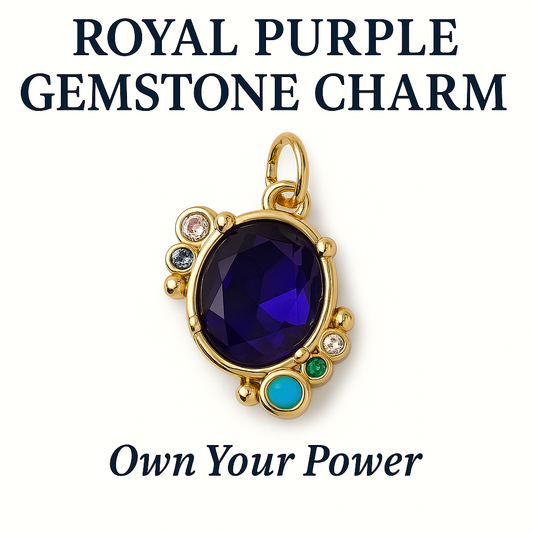 Royal Purple Gemstone Charm - Own Your Power (SURPRISE)