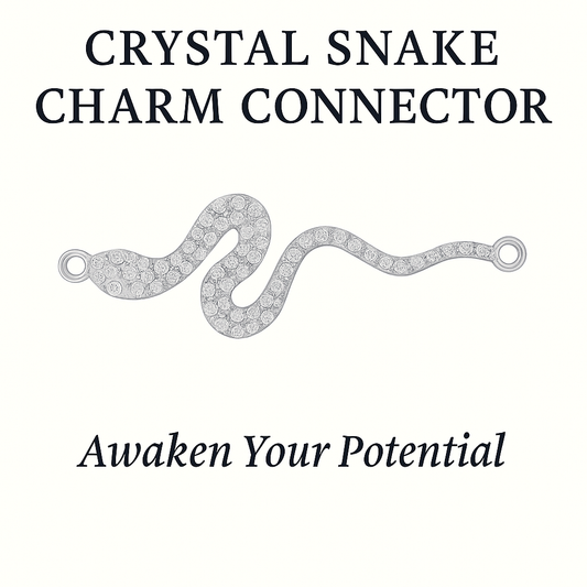 Crystal Snake Charm Connector (SILVER)– Awaken Your Potential