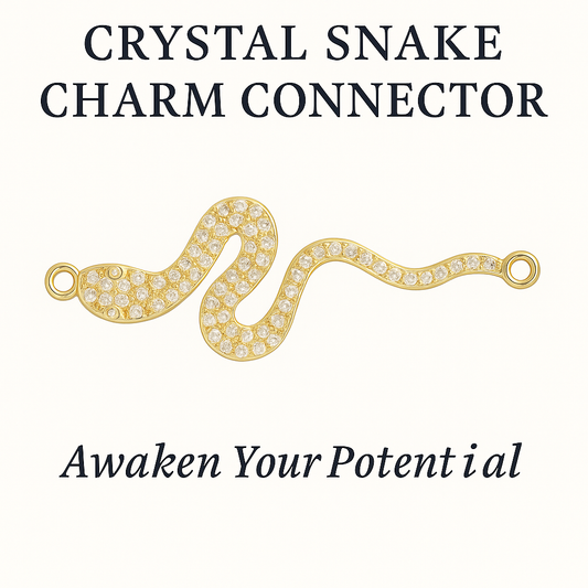 Crystal Snake Charm Connector (GOLD)– Awaken Your Potential