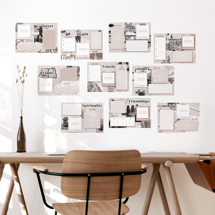 Marble Vision Board Planner for Home Office – La Design Boutique