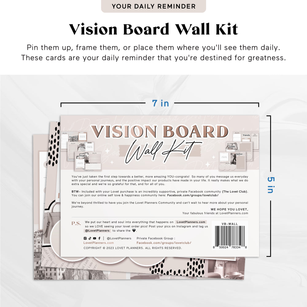 Vision Board Wall Kit