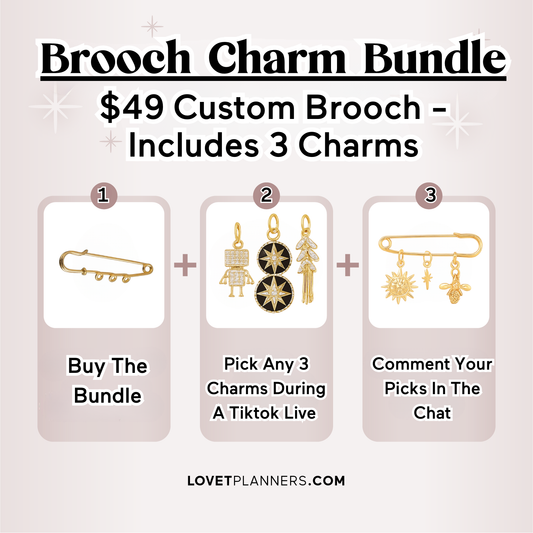 Custom Charm Brooch Bundle - 3 Charms (TT LIVE)