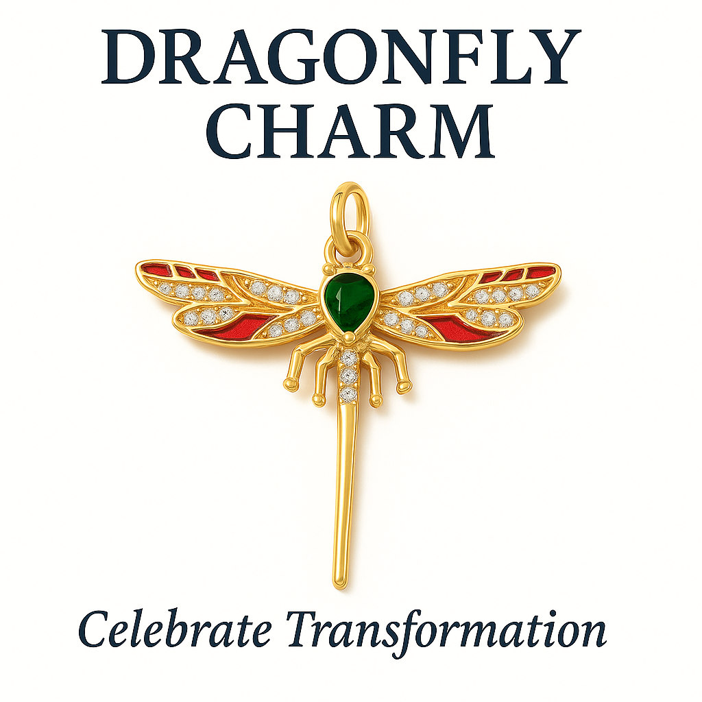Dragonfly Charm SILVER – Celebrate Transformation