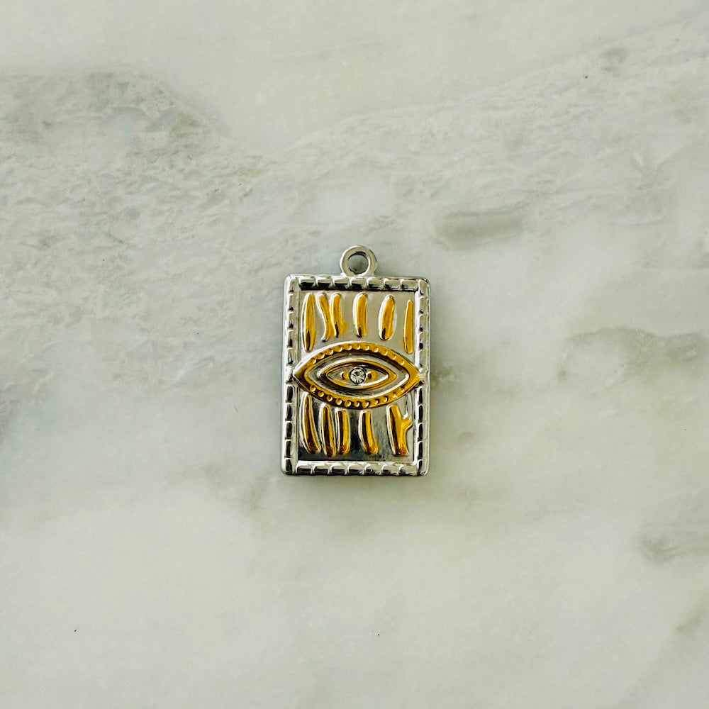 Evil Eye Charm TABLET (Two-Tone SURPRISE)