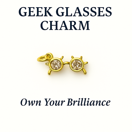 Geeky Glasses Charm - Own Your Brilliance (SURPRISE)
