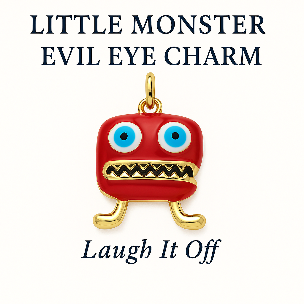 Little Monster Evil Eye Charm RED – Laugh It Off