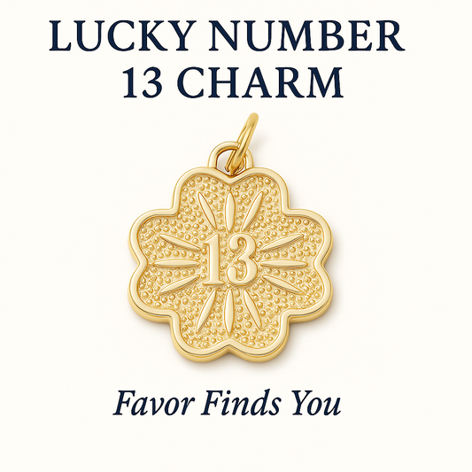 Lucky Number 13 Charm - Favor Finds You