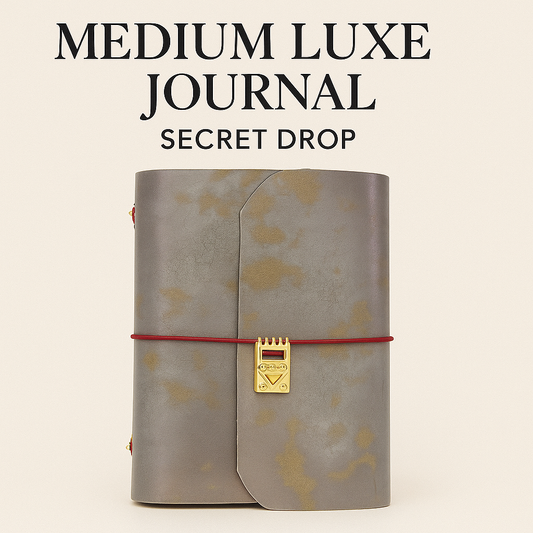 Medium Luxe Leather Journal (NO CHARMS)